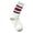 C-Red14, variant on DHFJKG Mid Calf Socks For Women Sporty Retro Striped Textured Ribbed Soft Summer Casual Socks