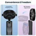 thumbnail image 4 of FABLE- 3 In 1 Portable Handheld Fan Foldable Fan Cooler Cooling 5000Mah Rechargeable Us, 4 of 6