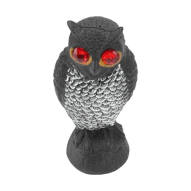 Estatua de Señuelo de Búho Señuelo Realista Falso Búho Espantapájaros Figura de Pájaro Paloma Cuervo Espantador para Decoración de Protección de Jardín ANGGREK Otros