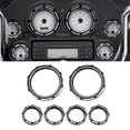 thumbnail image 3 of QIILU Qii Lu Motorcycle Instrument Board Speedometer Gauge Burst Bezel Trim Ring, 3 of 8