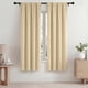 thumbnail image 1 of Blackout Cortinas, Cortinas Blackout Térmicamente Aisladas 42x72 Pulgadas, Cortinas Blackout con Bolsillo para Barra para Sala de Estar y Recámara, Paneles de Tratamiento de Ventanas con Reducción de, 1 of 7