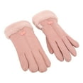 thumbnail image 3 of Guantes calefactores USB rosas calentador de manos diseño de pantalla táctil temperatura ajustable para mujeres esquí caminar montar Jadeshay A, 3 of 8