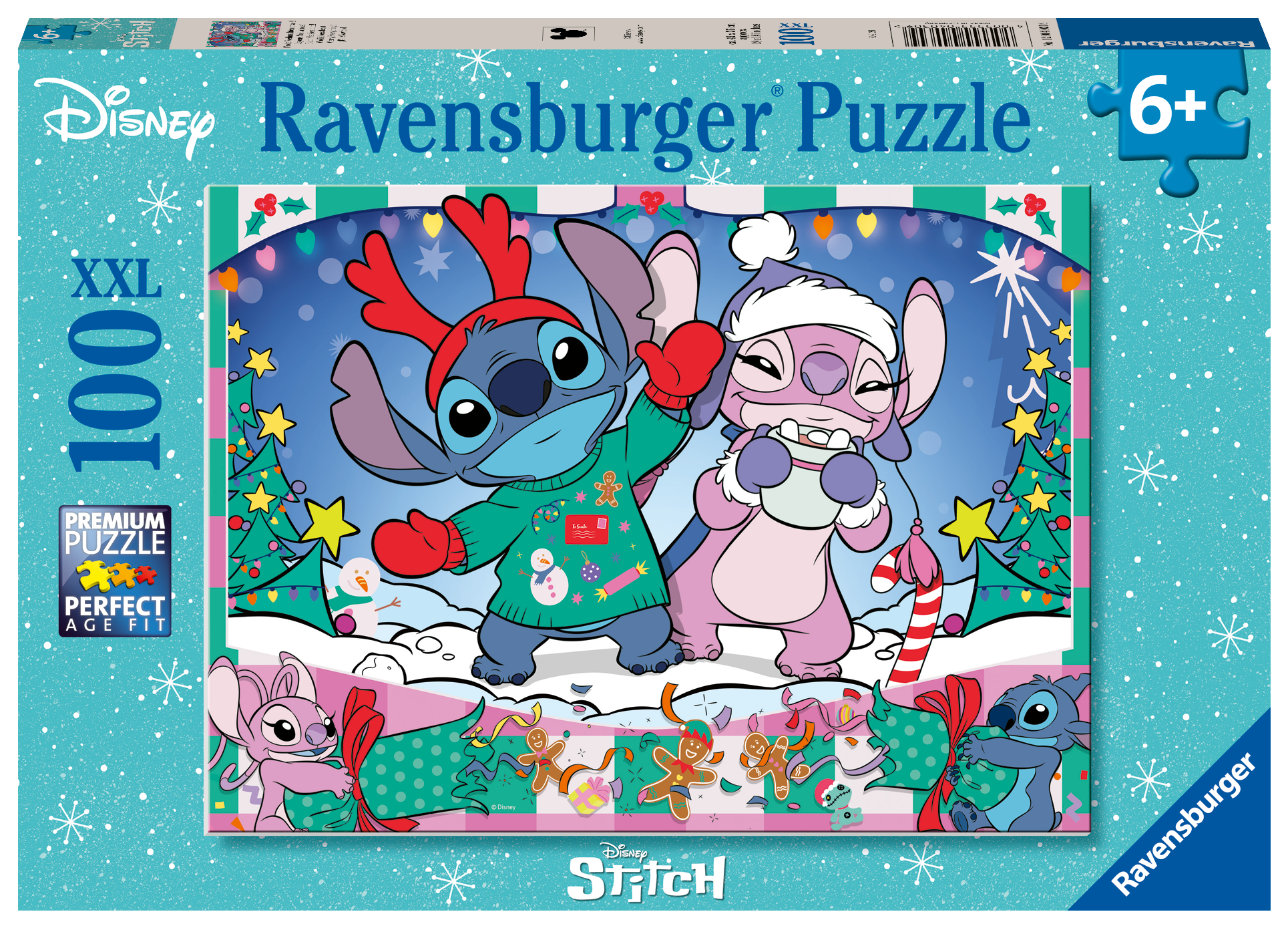 Ravensburger Disney Stitch Noël 100 pièces Puzzle XXL