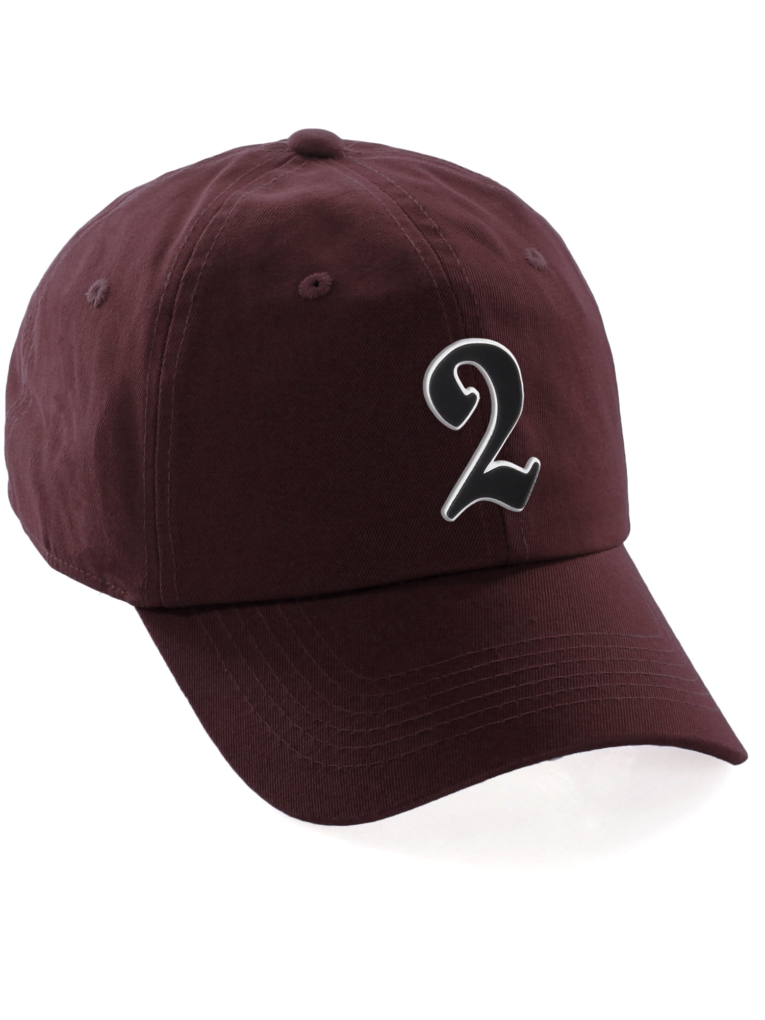Daxton Old English 3D Alphabet Letters Numbers Initial Baseball Dad Hat ...