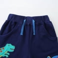 thumbnail image 4 of Ougyinr Toddler Boys Shorts French Terry Boys Cotton Dinosaur Cartoon Shorts with Drawstring Casual Elastic Waist Shorts 2-7T, 4 of 9