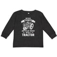 thumbnail image 3 of Inktastic Old Man Tractor Boys Long Sleeve Toddler T-Shirt, 3 of 5
