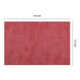 thumbnail image 4 of REGALWOVEN Set of 8 Placemats, Placemats for Kitchen Dining Table Decor Washable Heat Resistant Table Placemats Wipeable Place Mat Red 18*12in, 4 of 7