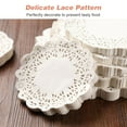 thumbnail image 2 of Amdohai 12.5-in Lace Paper Doilies Disposable Decorative Round Paper Tableware Decoration for Cake Dessert 150PCS/Pack, 2 of 7