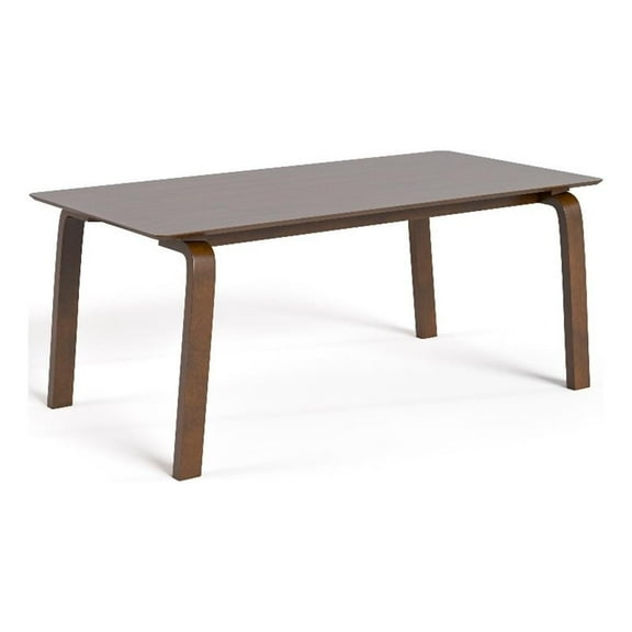 Furniture of America Erik 71" Rectangle Indoor Dining Table, Walnut