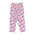 thumbnail image 4 of Xecao Cherry Strawberry Women's Straight Lounge Pajama Pants: The Epitome of Relaxed Sleepwear, 4 of 9