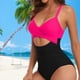 thumbnail image 5 of Traje de baño de dos piezas de talle alto con tirantes finos para mujer FLhrweasw Para estrenar, 5 of 8