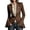 Coffee #024, variant on Blazers for Women Vintage Floral Embroidered Bell Sleeve Cinched Waist Lapel Fall Casual Jacket, S