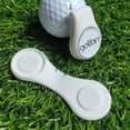 thumbnail image 1 of Clip de silicona para sombrero de golf, miniclips plegables para marcas de bolas, suministros de golf (blanco), 1 of 5