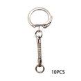 thumbnail image 3 of Paquete de 10 llaveros de metal Kearding para el hogar mochila colgante bolso cartera DIY, 3 of 6