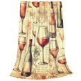 thumbnail image 2 of Balery Wine Manta de Felpa Suave y Acogedora – Cobija de Franela Aterciopelada para Cama, Lavable y Cálida para Sofá, Mascotas, Transpirable-50"x40", 2 of 7