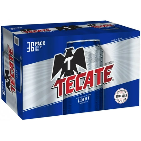 Grocery Cerveza Tecate Light Beer 36 Pack 12 Fl Oz Cans