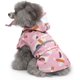 thumbnail image 2 of Nuestro impermeable con capucha para perros pequeños: Ajuste ajustable, rayas reflectantes y opciones elegantes (Dog Pink xs), 2 of 5
