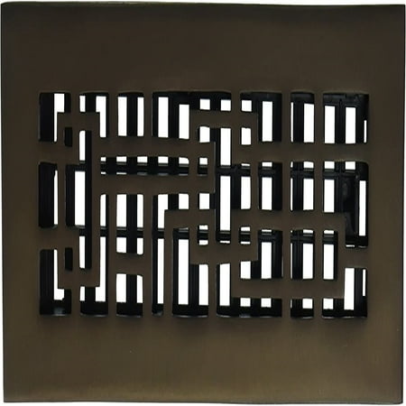 

Abstract Floor Register Solid Brass with Rubbed Bronze Finish