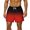Red@GC@, variant on CONZONE Mens Swim Trunks Elastic Waist Drawstring Summer Shorts for Men Patchwork Leopard Lightweight Loose Fit Vacation Beach Shorts With Pockets