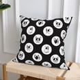 thumbnail image 6 of Throw Pillow Covers, Cute French Bulldog Funny Soft Square Pillow Cases with Invisible Zipper for Couch Bed Sofa, Farmhouse Fall Home Decor 20"x20", 6 of 7