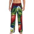 thumbnail image 2 of Lsque Strawberry2 Print Men's Pajama Pants, Lounge Pant - Comfortable Home Wear,Elastic Waistband, Stylish Design-Medium, 2 of 9