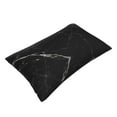 thumbnail image 3 of Haiem Pillowcase for Hair and Skin Queen - Black Marble Texture Abstract Printed Soft Pillowcase with Envelope Closure-20"x30", 3 of 9