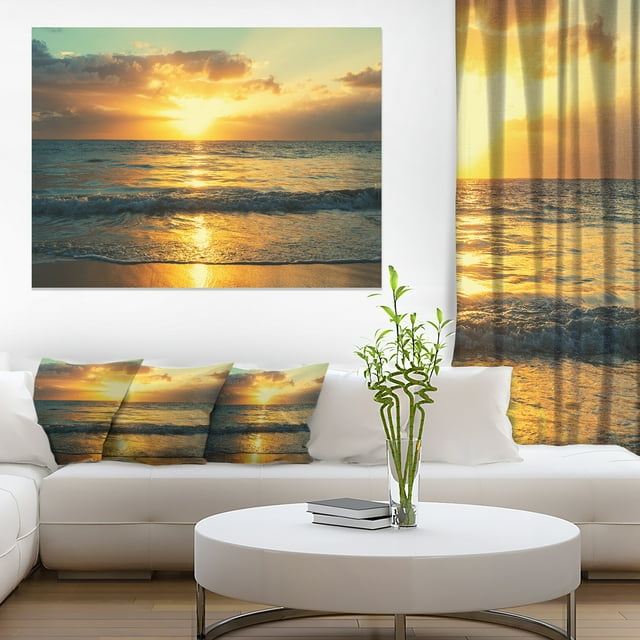 Exotic Water and Sky Sunset Panorama