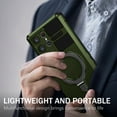 thumbnail image 5 of for Samsung Galaxy S25 Ultra Case with Stand, Magnetic Rugged Military Grade Shockproof Portective Case Compatible with MagSafe Wireless Charger&Magnetic Car Mount Holder Phone Case,Darkgreen, 5 of 10