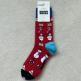 thumbnail image 1 of Calcetines navideños Happy Socks, calcetines populares para mujer hasta media pantorrilla, calcetines de algodón HS de moda, 1 of 6