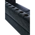 thumbnail image 5 of Black Velvet Chatting , 87.4 Inch, Back, Flared Arms, Solid Wood, High Foam Living Room Furniture, Inch ,, 5 of 6