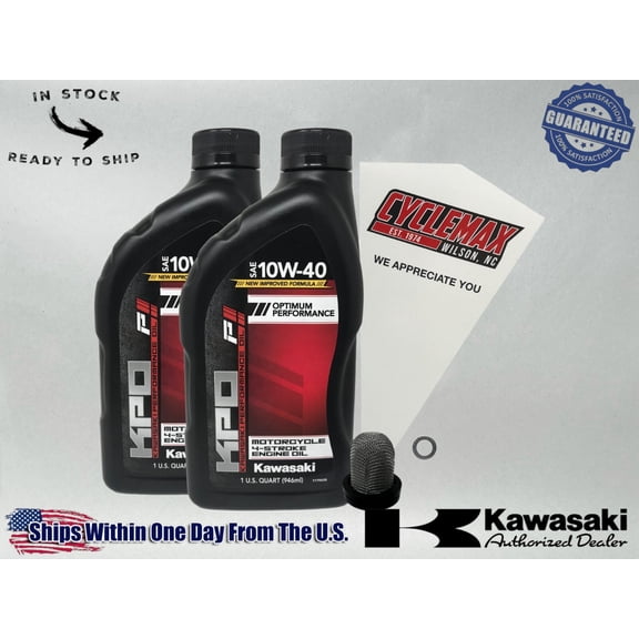 Cyclemax Standard KPO Oil Change Kit fits 2012-2025 Kawasaki BRUTE FORCE 300