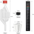 thumbnail image 4 of S-Shape Brewing Airlock Kit, 3 Pack Homebrew Twin Bubble Air Lock Set for Brewing Wine Making Sauerkraut Kimchi, 4 of 8
