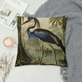 thumbnail image 2 of Shiartex Throw Pillow Cover  Audubon Blue Louisiana Heron Bird Drawing Nature Vintage Home Decor Pillowcases Square Pillow Cases Cushion Covers for Sofa Couch Bed, 2 of 5