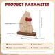 thumbnail image 2 of Adorno de oso de madera personalizado XINYU escultura de oso con 2 a 6 nombres de familia, 2 of 7