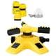 thumbnail image 1 of Yellow Hydraulically Driven Sprinkler for Garden Use with Adjustable Nozzle Angle and 1/2 inch, 1 of 5