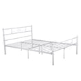thumbnail image 2 of Cheerwing Modern Metal Storage Platform Bed, Full, White, 2 of 4
