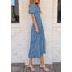 thumbnail image 4 of Vestido Midi PRETTYGARDEN Mujer Verano Casual Azul XXL, 4 of 6