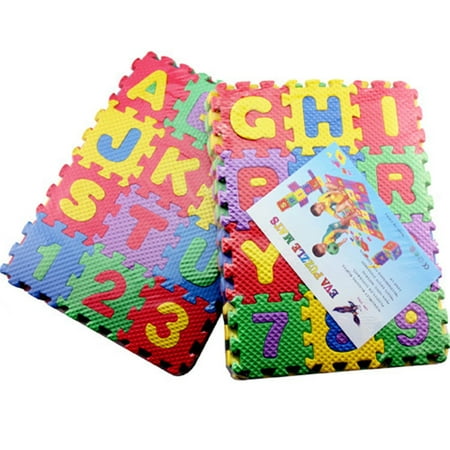 36 Pieces Child Cartoon Letters Numbers Foam Play Puzzle Mat Floor Carpet  Rug for Baby Kids Home Decoration Color:Photo Color | Walmart Canada