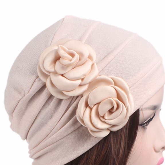 Worgeous Stylish Pink Cotton Chemo Hat for Protection Comfortable Turban Headband for Women 6.5 Inches Diameter