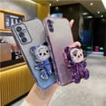 thumbnail image 2 of A 50 30 a 70 Cute Bear Holder Case On For Samsung Galaxy A50 A70 A30 A20 A11 A15 Stand Cover A50s A30s A20s a21s A7 2018 A750, 2 of 7