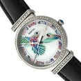 thumbnail image 3 of Bertha Emily Mother-Of-Pearl Leather-Band Watch - Silver/Black, 3 of 3