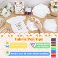 thumbnail image 3 of Set de baby shower Pydeeirom 201 unidades con babero, mono y juego, 3 of 6