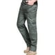 thumbnail image 5 of Pantalones largos para hombre, de color liso, multibolsillos, lavados, para exteriores, informales, de algodón puro., 5 of 6