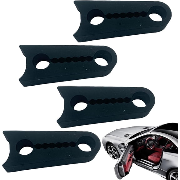 4pcs Car Door Shock Absorber Pads, Silicone Anti-Collision Damping Cushions - Reduce Noise & Vibration, Universal Fit for Truck SUV Sedan Vehicle Interior Door Protection(Black)DSF