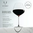thumbnail image 3 of Viski Inez Burgundy Red Wine Glasses, Party, Wedding Gifts, 31 oz, Set of 4, 3 of 10