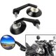 thumbnail image 2 of 22MM Motorcycle Handlebar Mirror Handle Bar Ends Round Side Mirrors For Harley Cafe Racer 7/8 Rearview Mirrows, 2 of 4