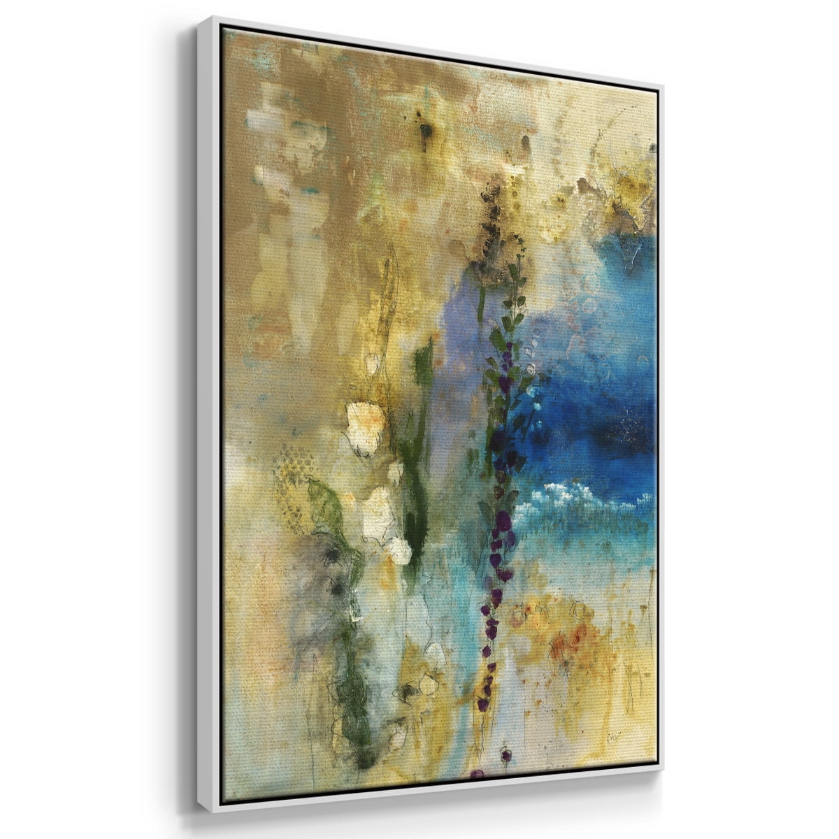 Immerge II Framed Premium Gallery Wrapped Canvas - Ready to Hang - 25 x 37 - White Floating Frame