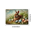 thumbnail image 3 of EGNMCR Bathroom Rugs, Area Rug, Easter Day Carpet Entrance Door Mat Household Absorbent Nonslip Foot Mat Dirt Proof Mat Bathroom Nonslip Mat Size 15.7x23.6 In Polyester Room floor mats, 3 of 6