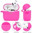 thumbnail image 3 of Funda de silicona compatible con Apple AirPods 4 VISOOM 2024, 3 of 7
