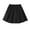 Black, variant on Black Pleated A-Line Mini Skirt for School Uniform - Elastic Waistband Skirt for Stylish Outfits